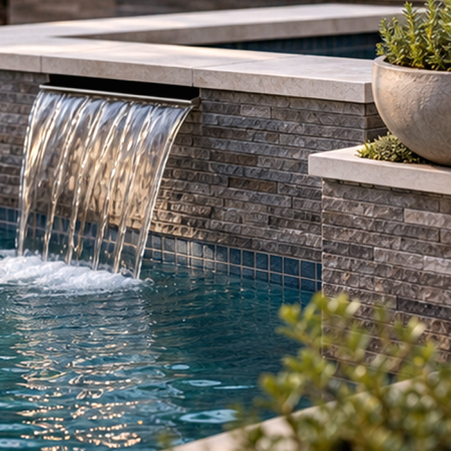 AI Pool Design Free materials and planting