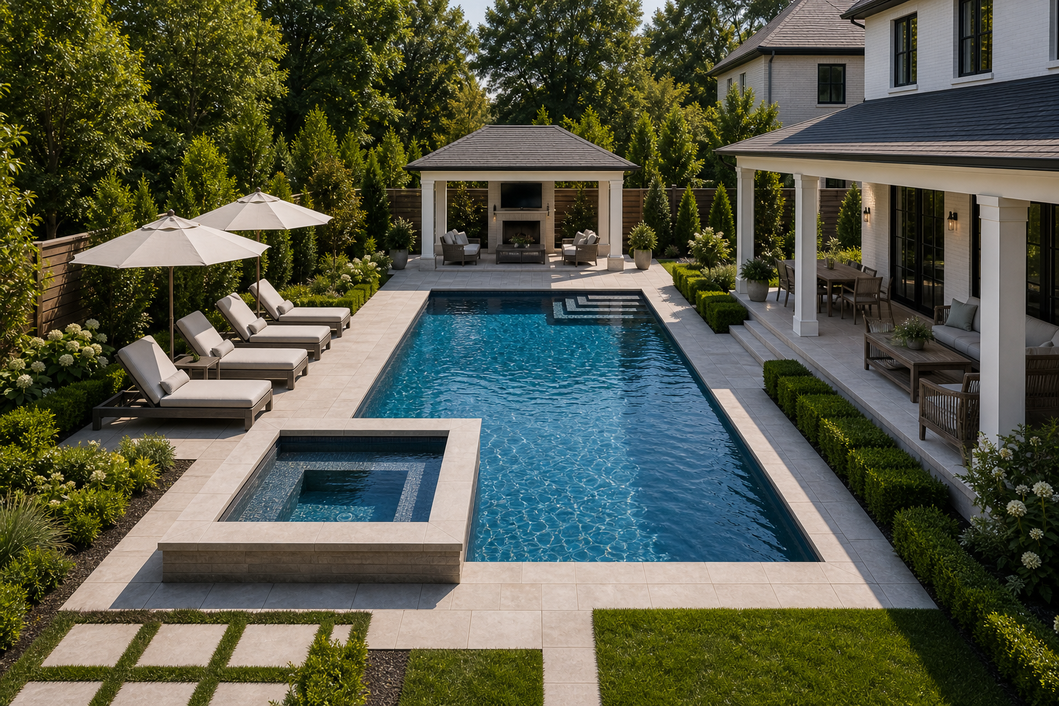 Backyard Pool Ideas Tool layout idea