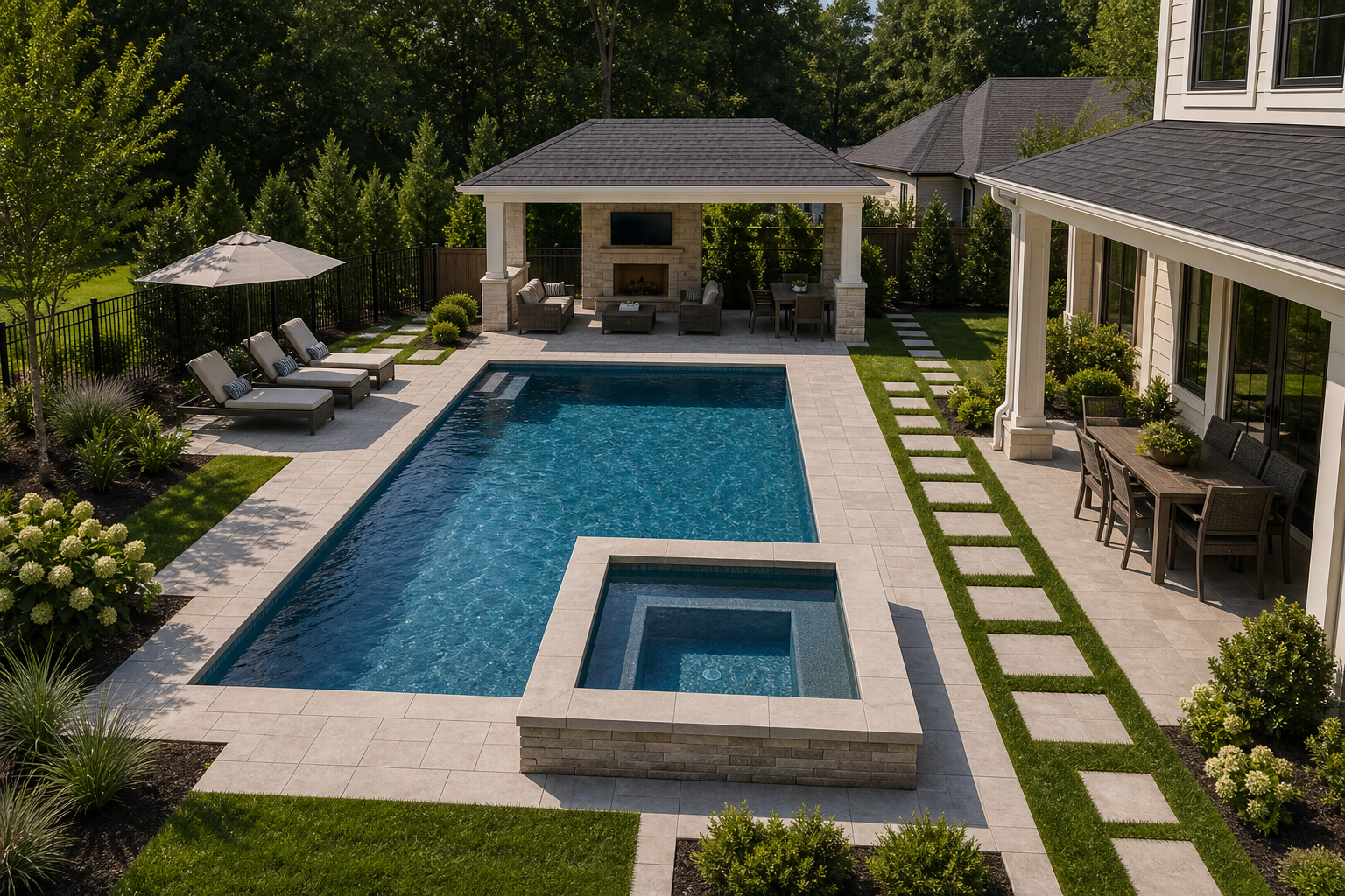 Backyard Pool Ideas layout idea