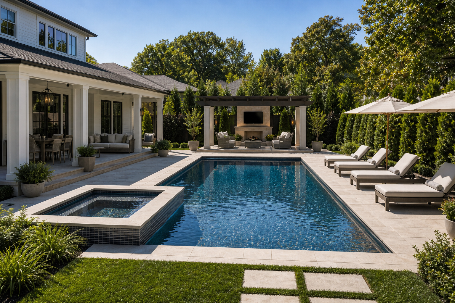 Backyard Pool Ideas second view