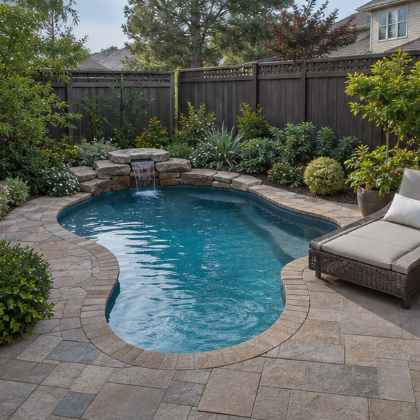 Freeform Pool Ideas compact layout