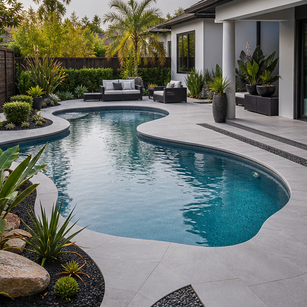 Freeform Pool Ideas modern lines