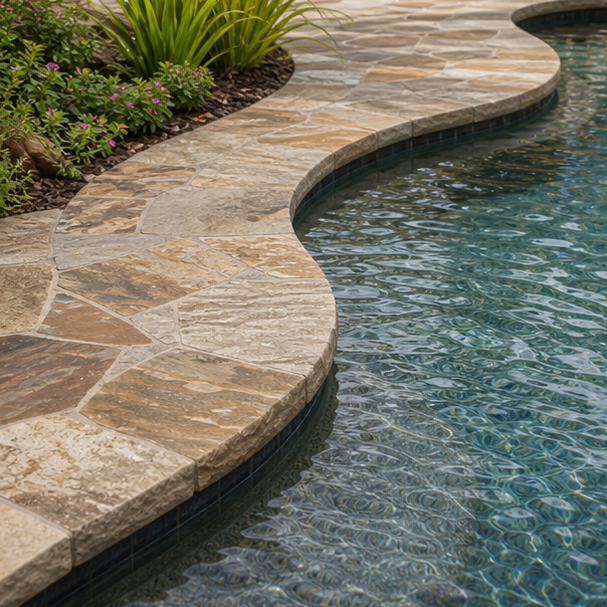 Freeform Pool Ideas stone texture
