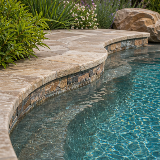 Freeform Pool Ideas waterline detail
