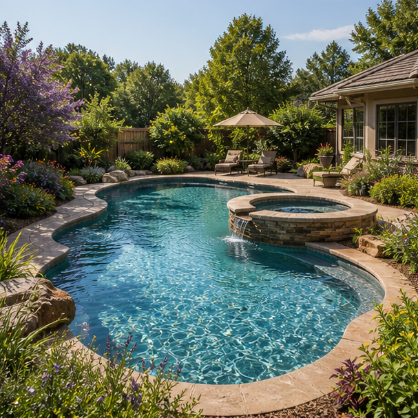 Freeform Pool Ideas wide view
