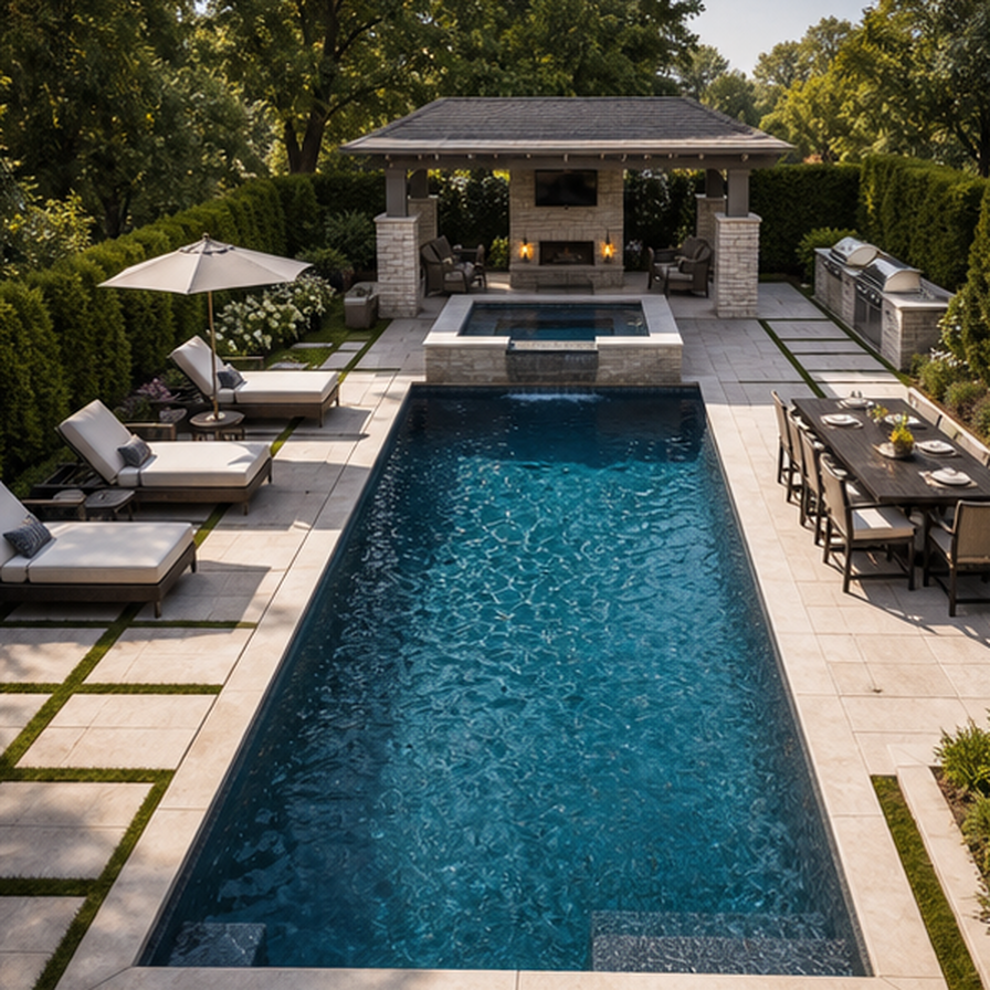 Inground Pool Ideas in a real setting