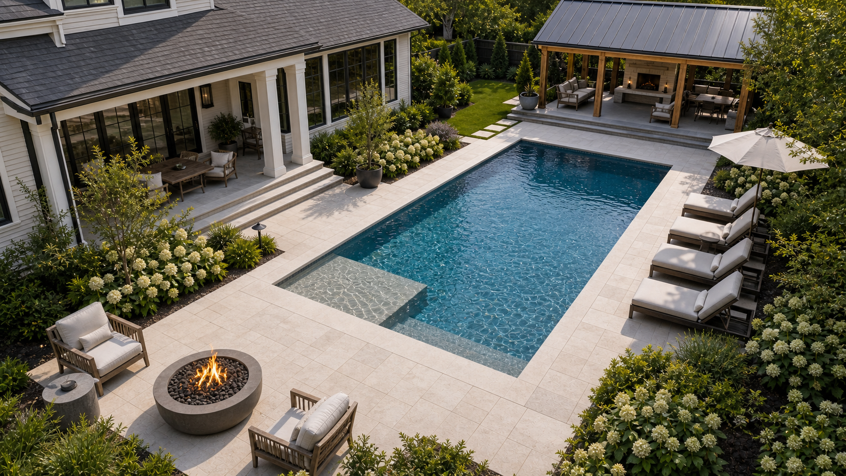 Inground Pool Ideas layout idea
