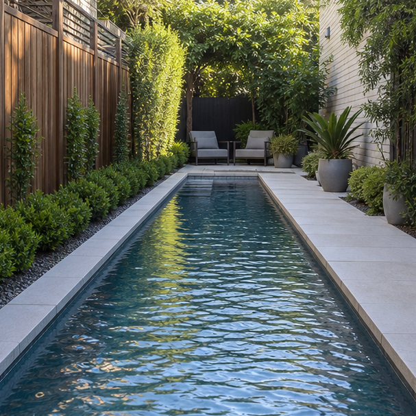Lap Pool Ideas compact layout