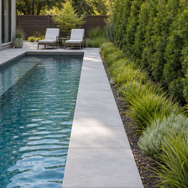 Lap Pool Ideas water edge detail