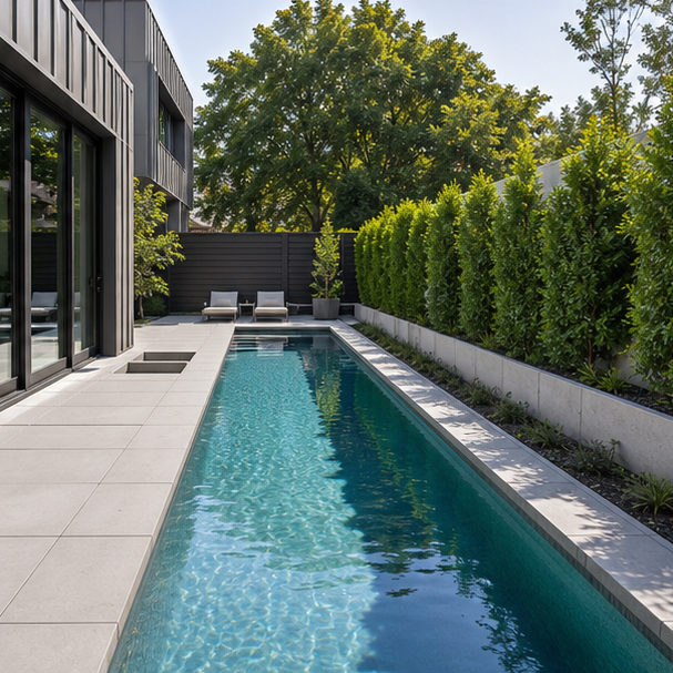 Lap Pool Ideas modern lines