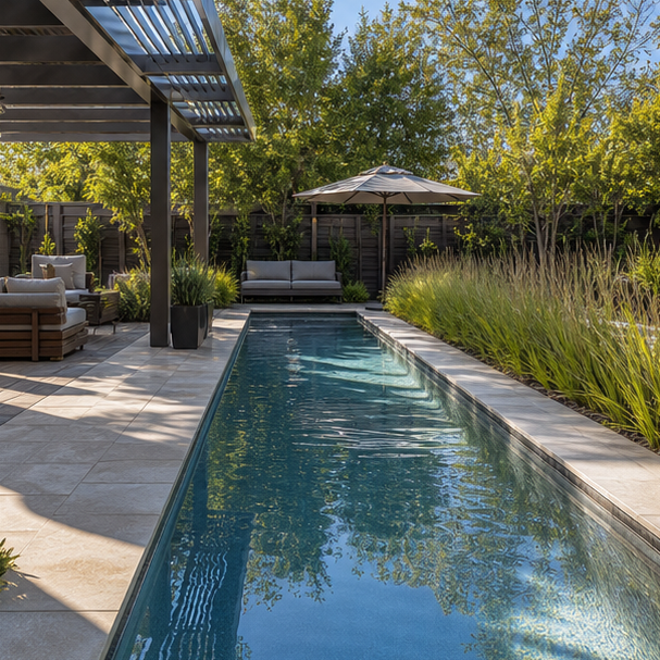 Lap Pool Ideas shade view
