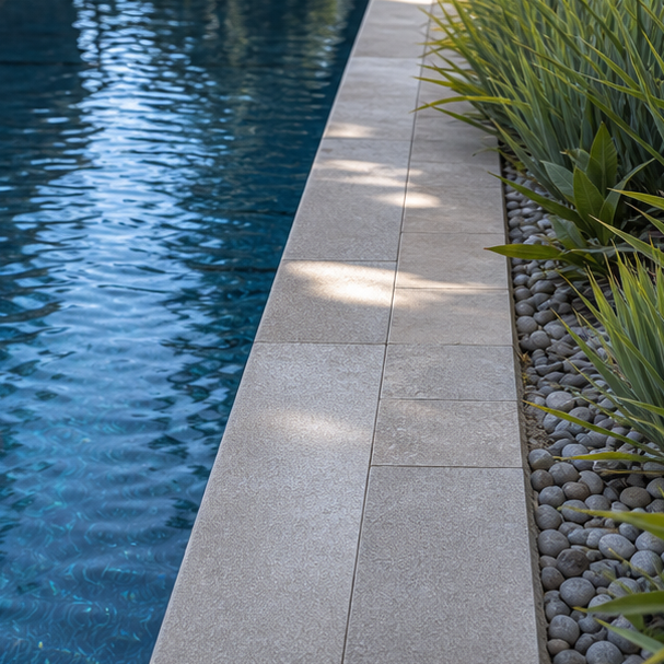 Lap Pool Ideas stone texture