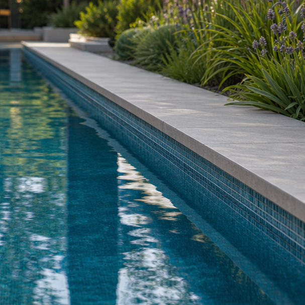 Lap Pool Ideas waterline detail