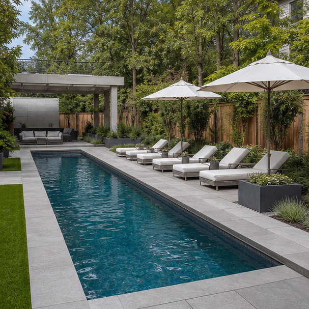 Lap Pool Ideas wide view