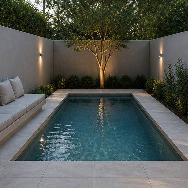 Minimalist Pool Ideas compact layout