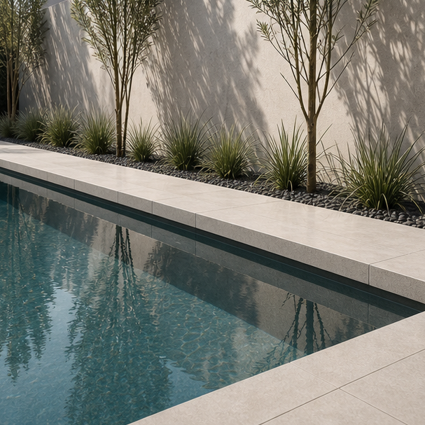 Minimalist Pool Ideas planting edge