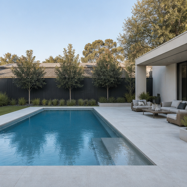 Minimalist Pool Ideas wide view