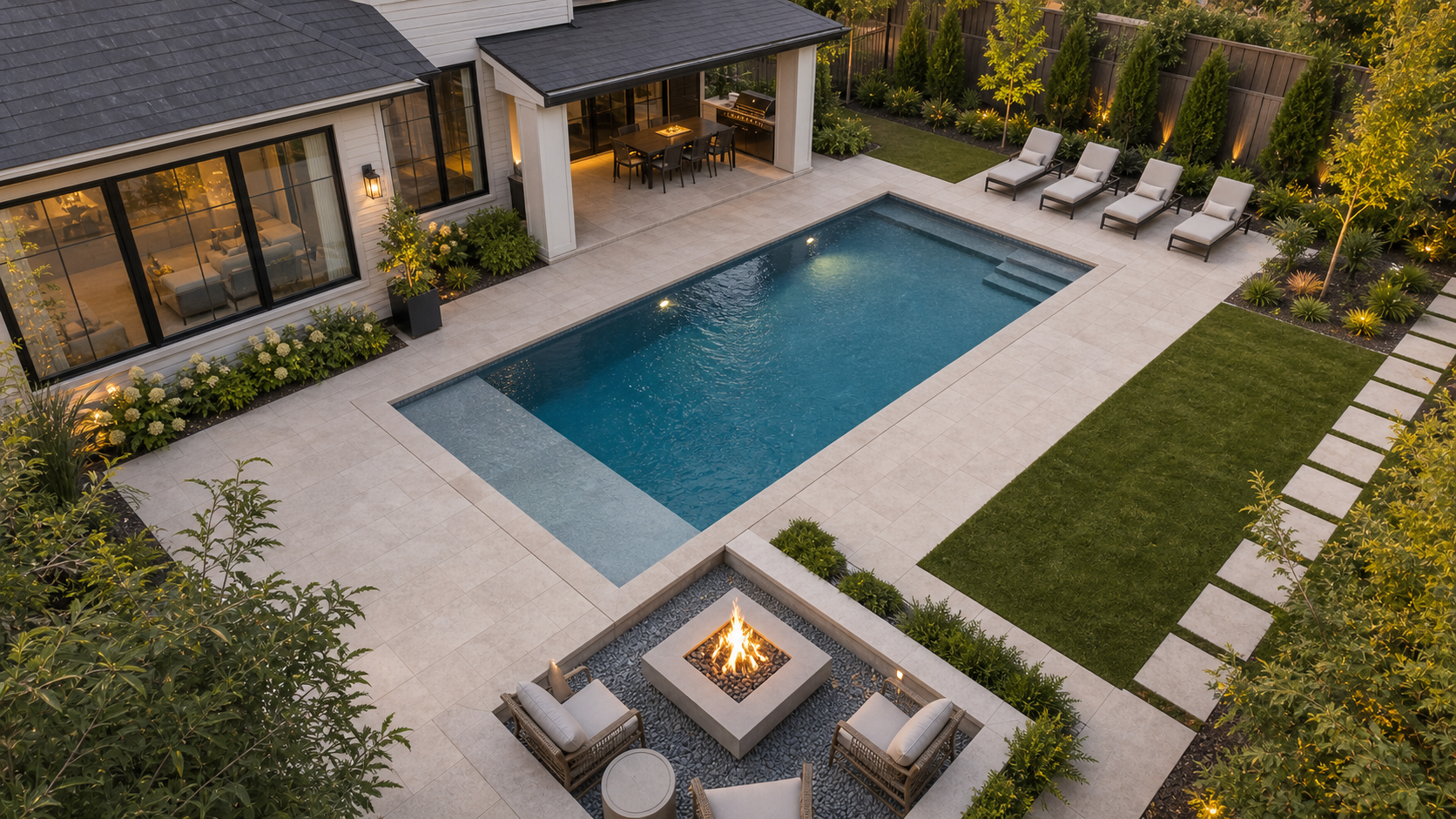 Modern Pool Ideas layout idea