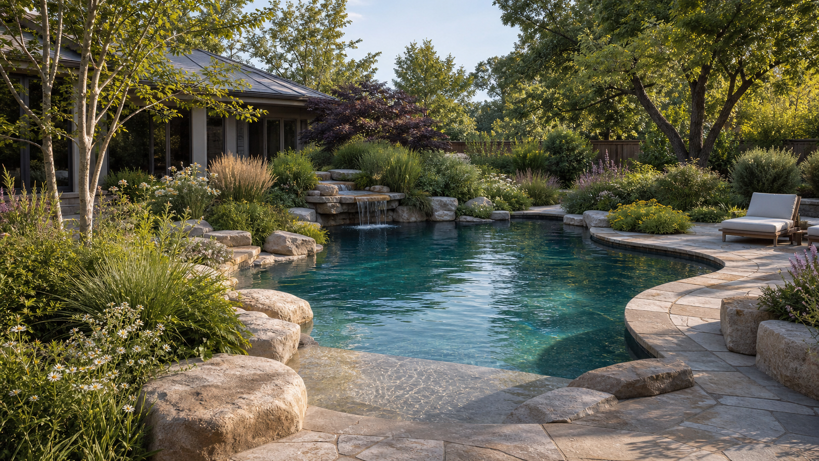 Organic Pool Landscape Ideas overview