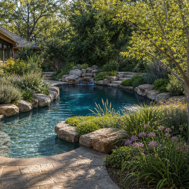 Organic Pool Landscape Ideas alternate direction