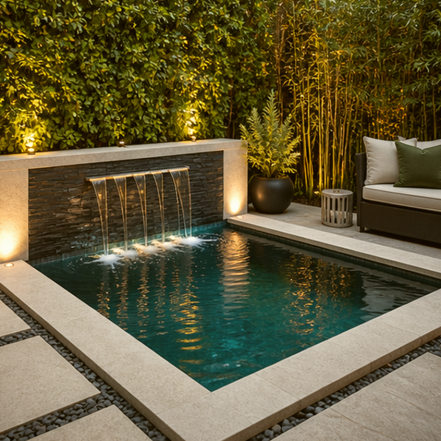 Plunge Pool Ideas lighting idea