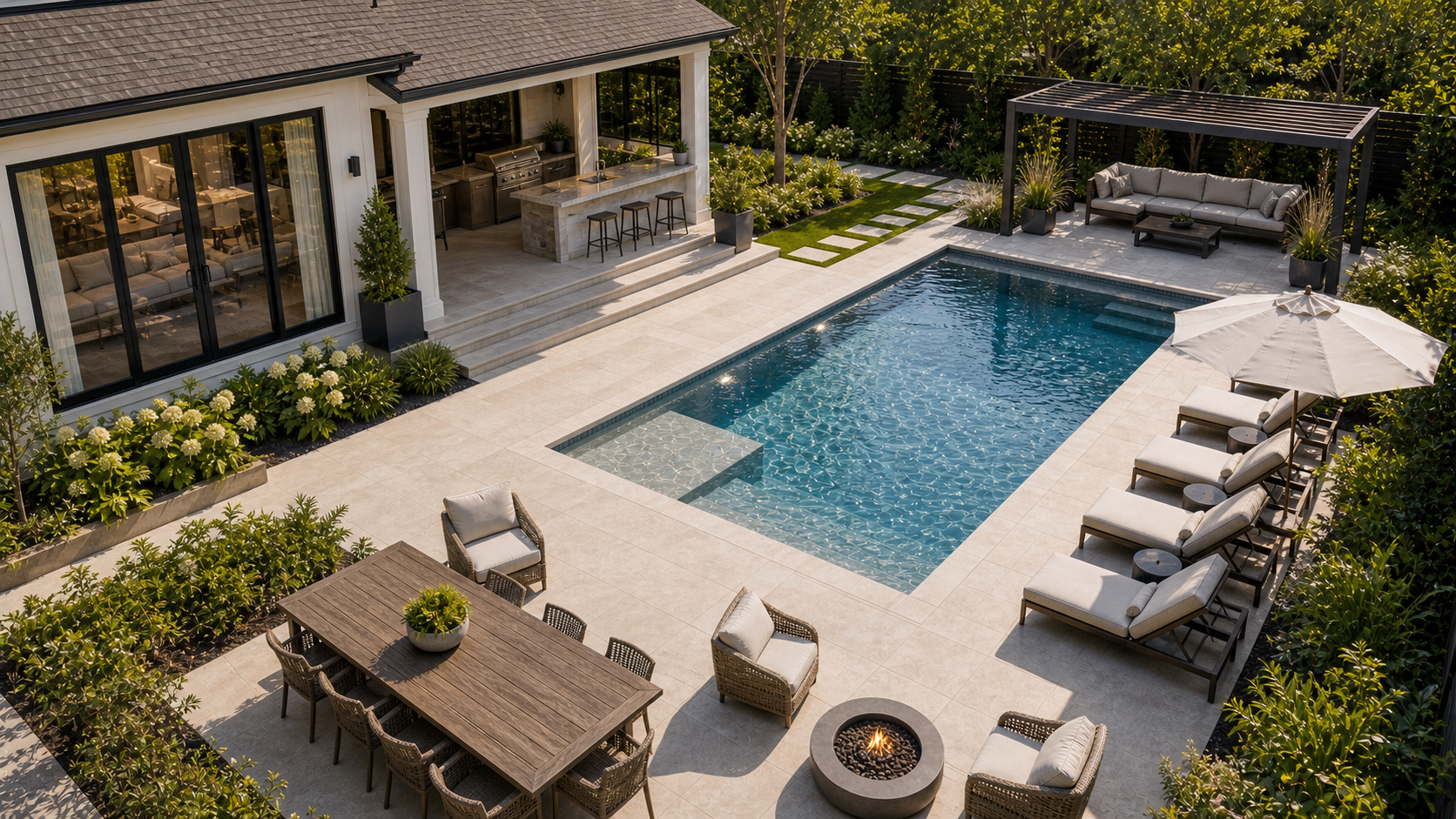 Pool Area Ideas layout idea