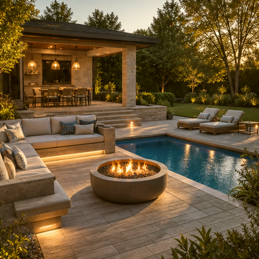 Pool Area Ideas lighting idea