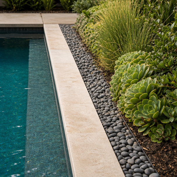 Pool Border Ideas water edge detail