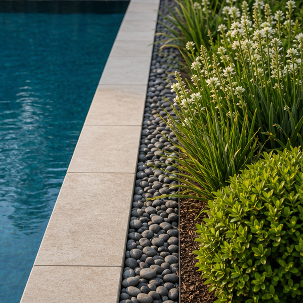 Pool Border Ideas materials and planting