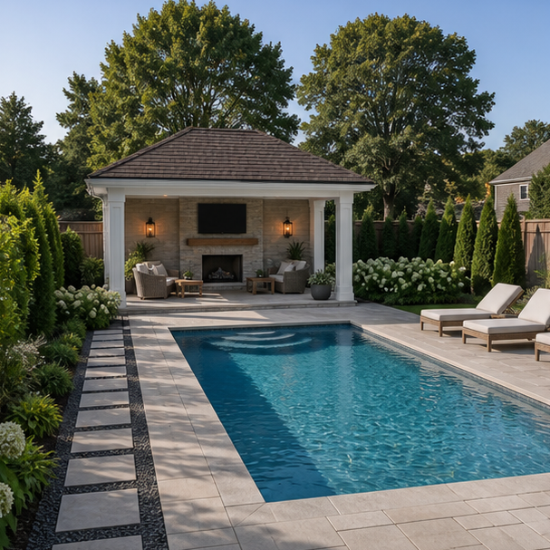 Pool Cabana Ideas layout view