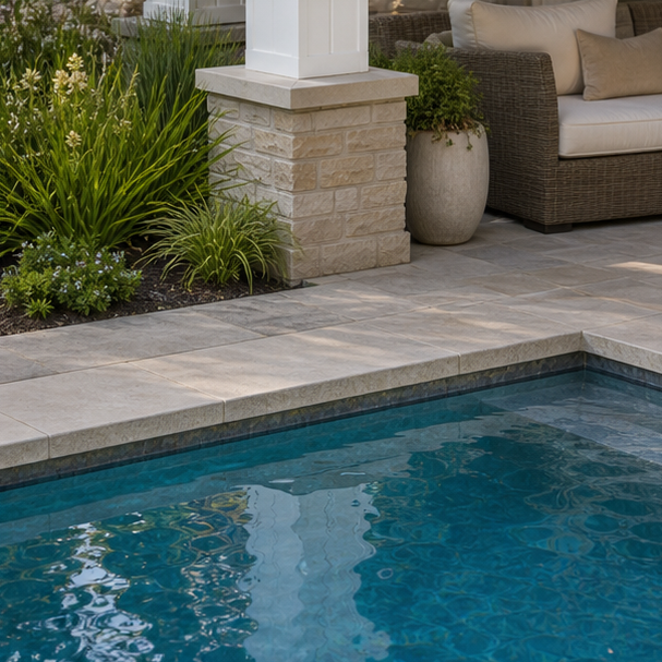 Pool Cabana Ideas stone texture