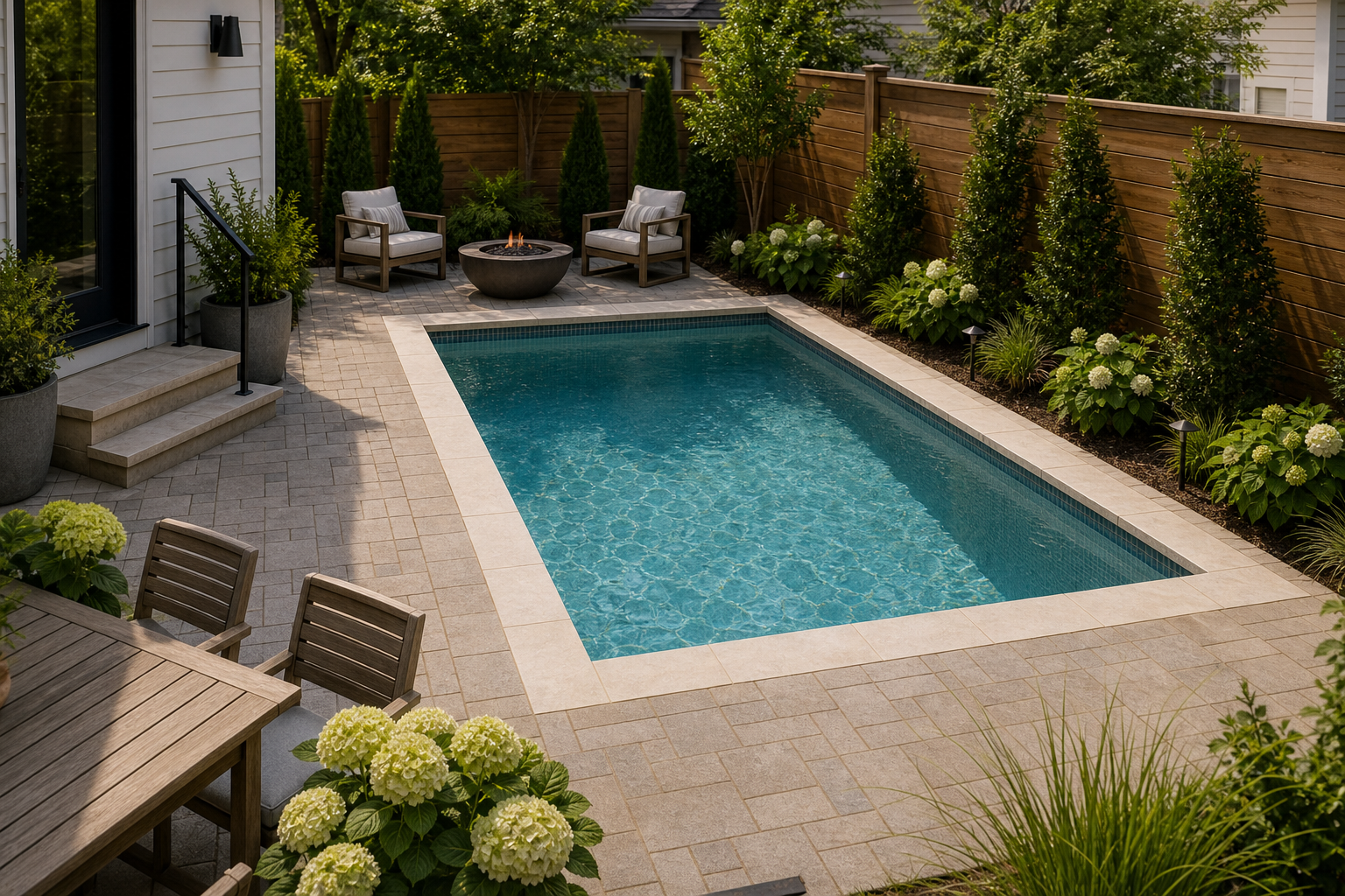 Pool Color Ideas compact layout