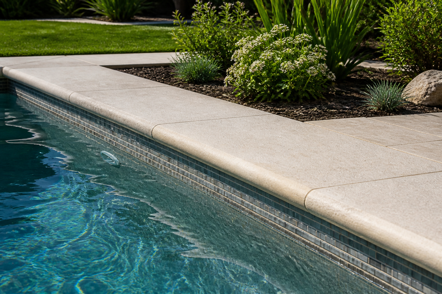 Pool Color Ideas water edge detail