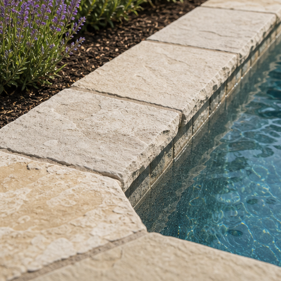 Pool Coping Ideas in a real setting