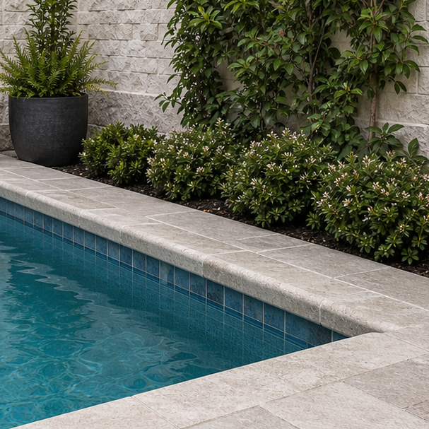 Pool Courtyard Ideas materials and planting
