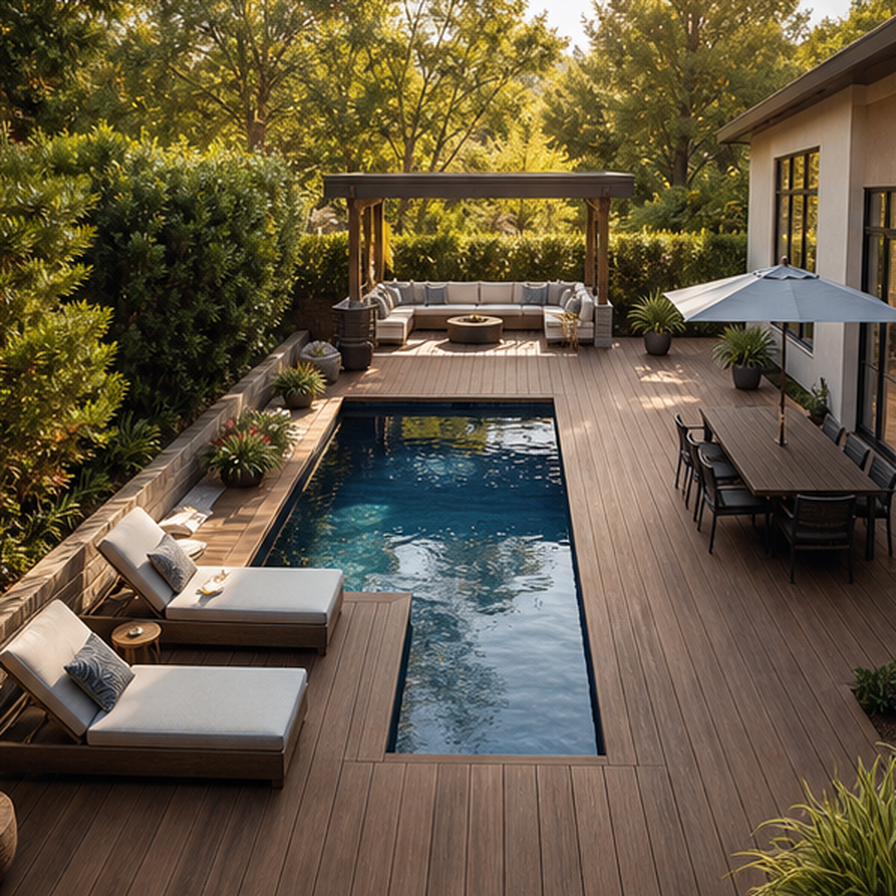 Pool Deck Ideas in a real setting