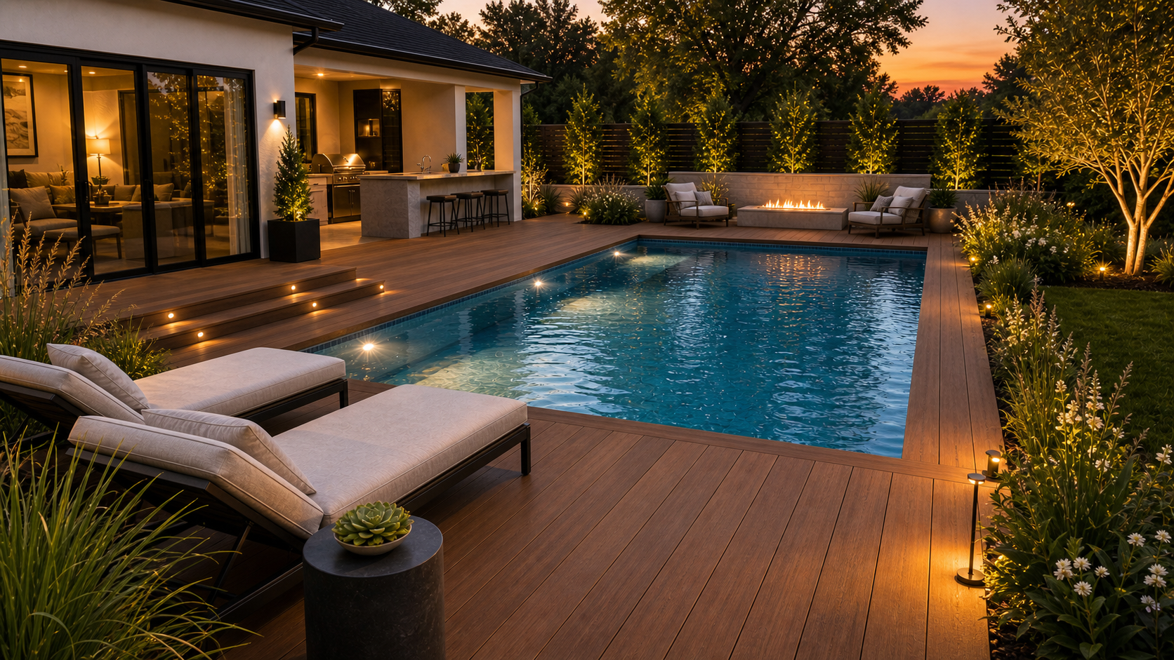 Pool Deck Ideas lighting idea