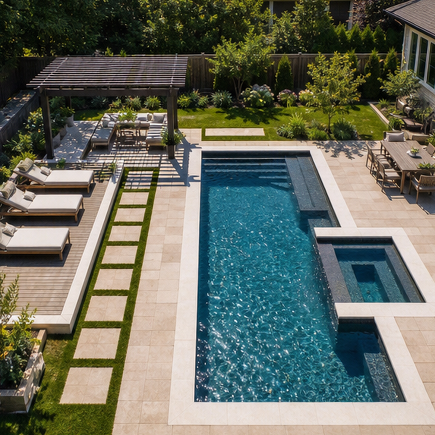 Pool Design Ideas Tool in a real setting