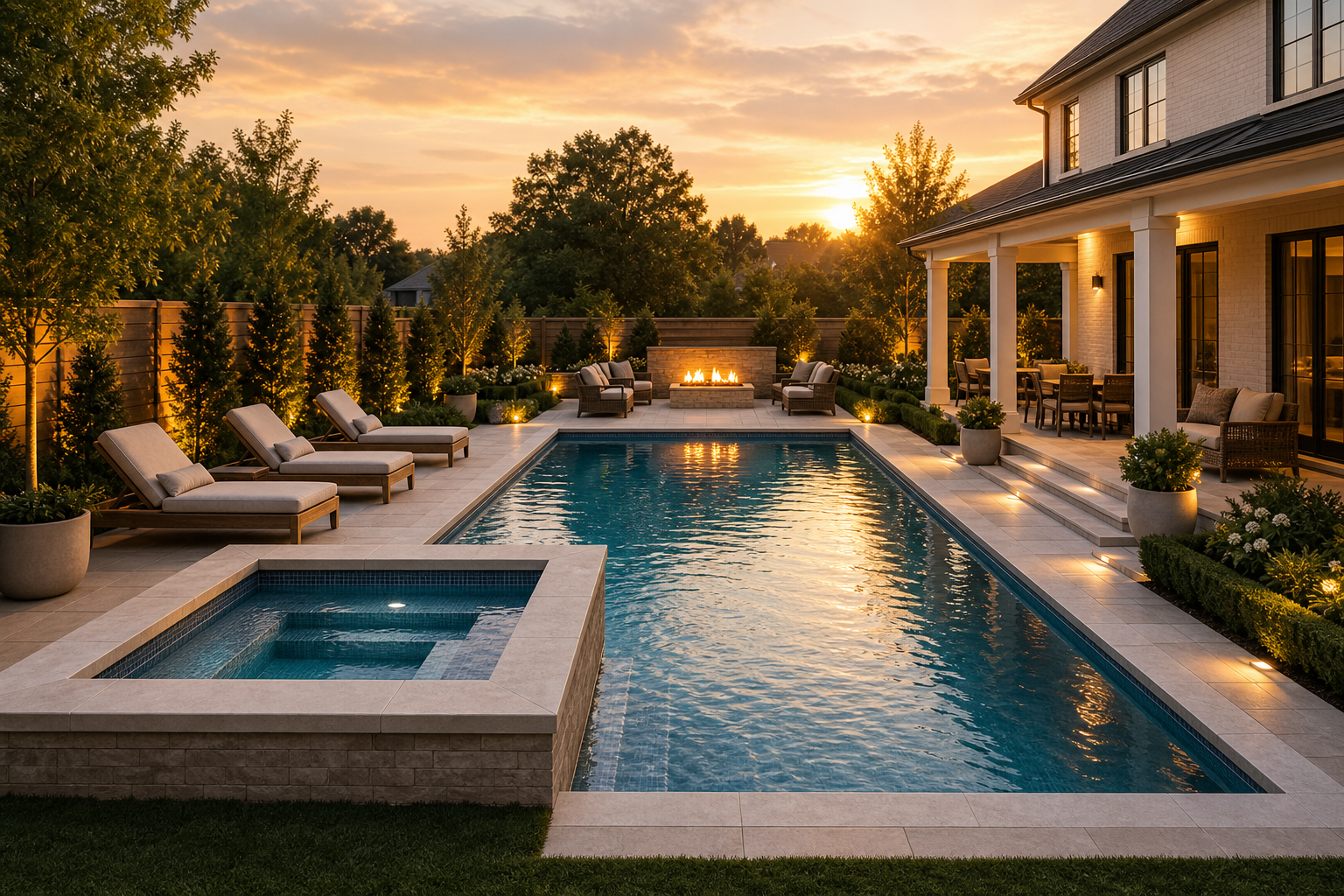 Pool Design Ideas Tool lighting idea