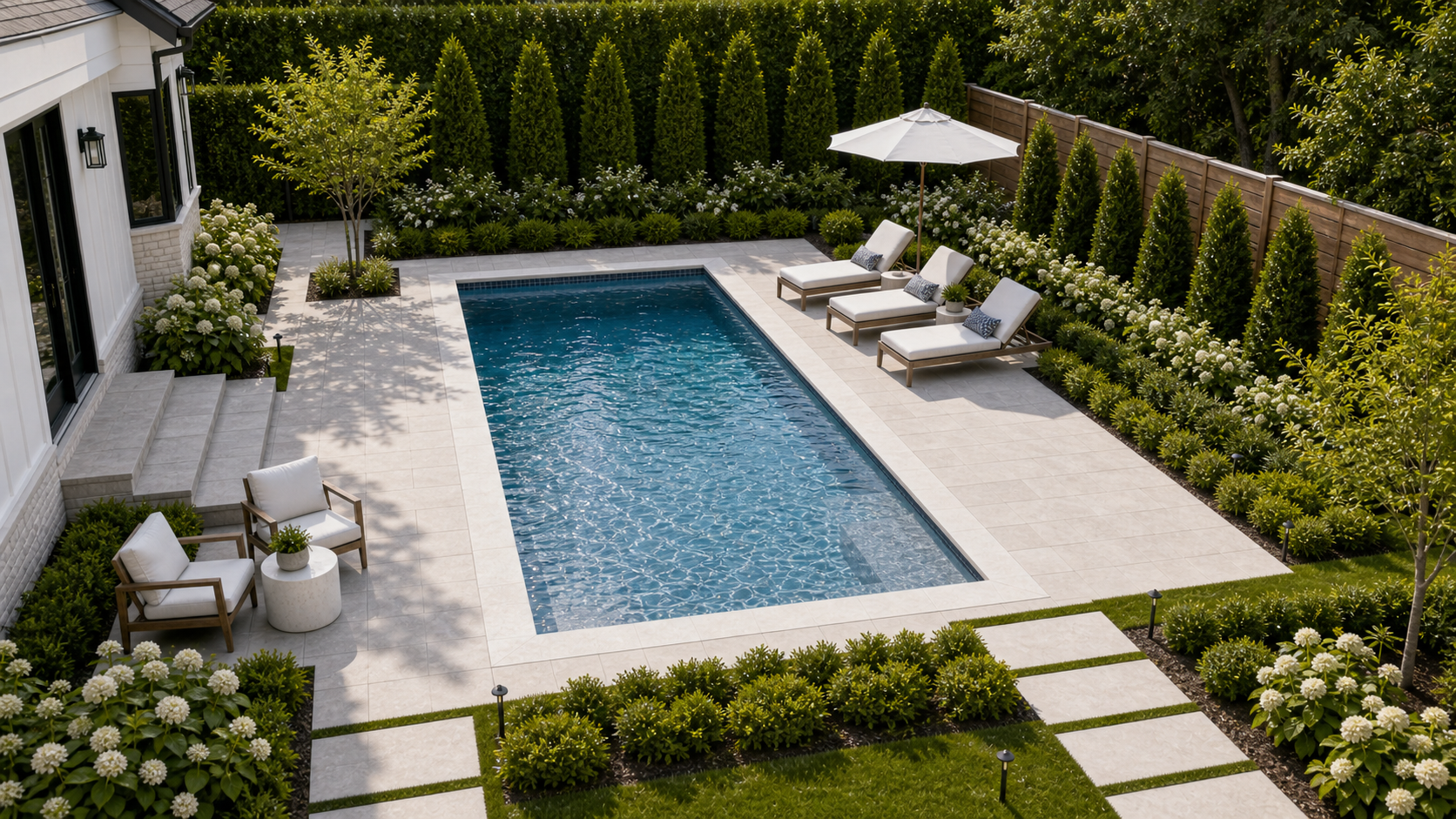 Pool Landscaping Ideas layout idea
