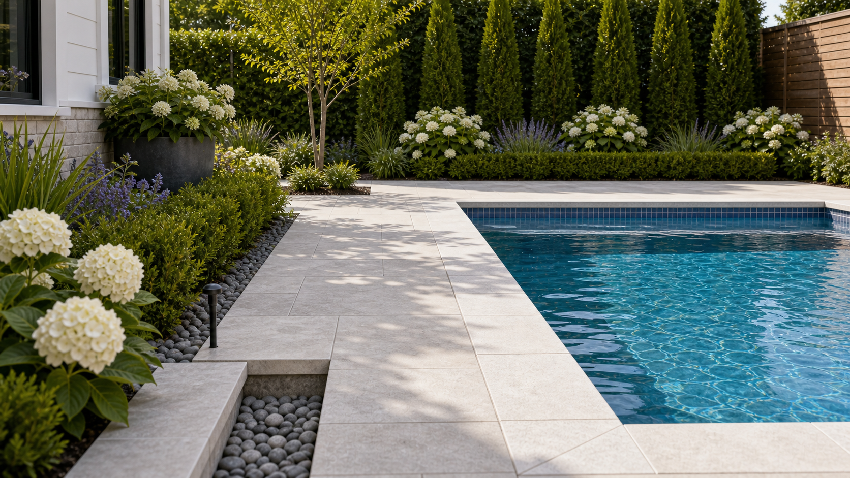 Pool Landscaping Ideas materials and planting