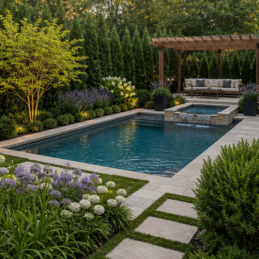 Pool Landscaping Ideas alternate style