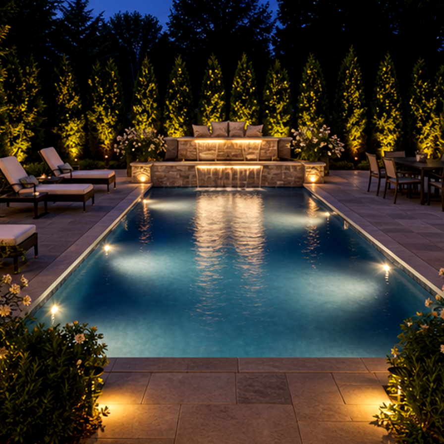 Pool Lighting Ideas layout idea