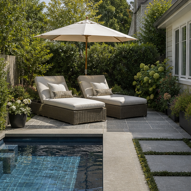 Pool Lounge Ideas compact layout