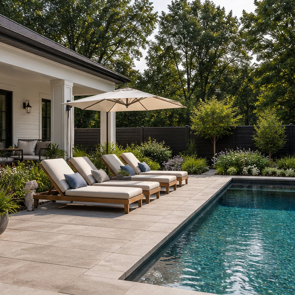 Pool Lounge Ideas backyard setting