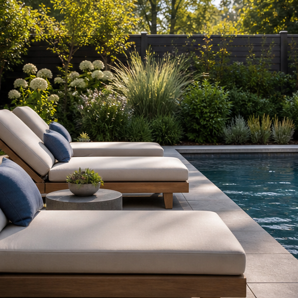 Pool Lounge Ideas water edge detail