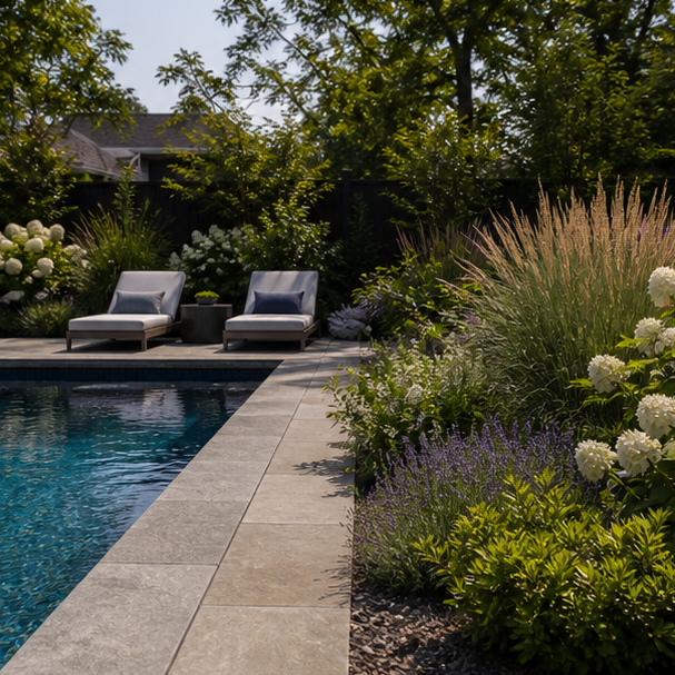 Pool Lounge Ideas planting edge