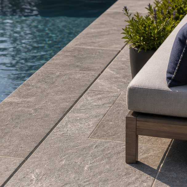 Pool Lounge Ideas stone texture
