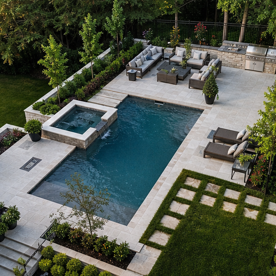 Pool Patio Ideas in a real setting