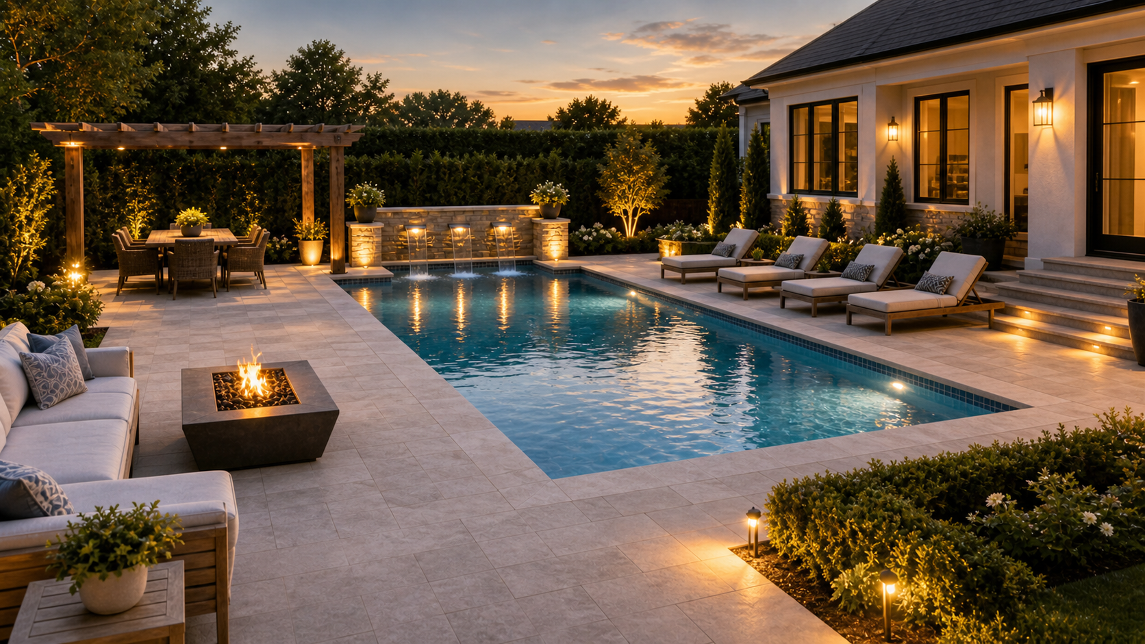 Pool Patio Ideas lighting idea